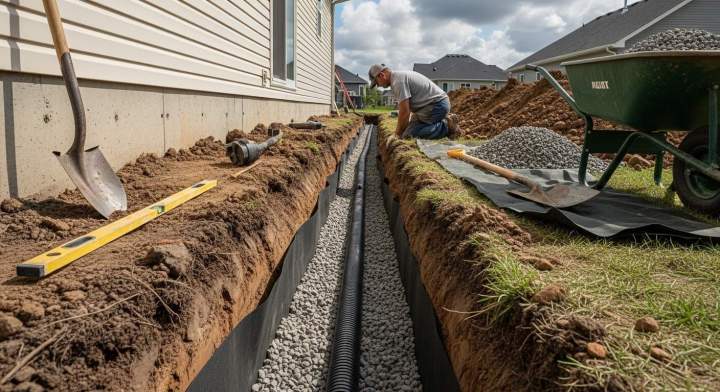 French Drain Installation Outaouais 