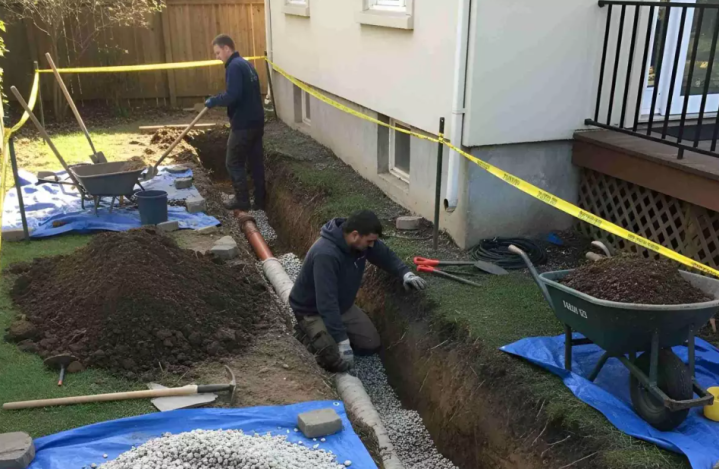 Réparation de drain français, Thurso